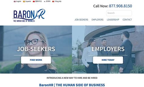 Baron hr - Mr Jauregui is looking for long term partners. <br><br>Along with a professional team he will provide Solutions to your staffing needs. <br><br>He is responsible for managing a portfolio of 900 ...